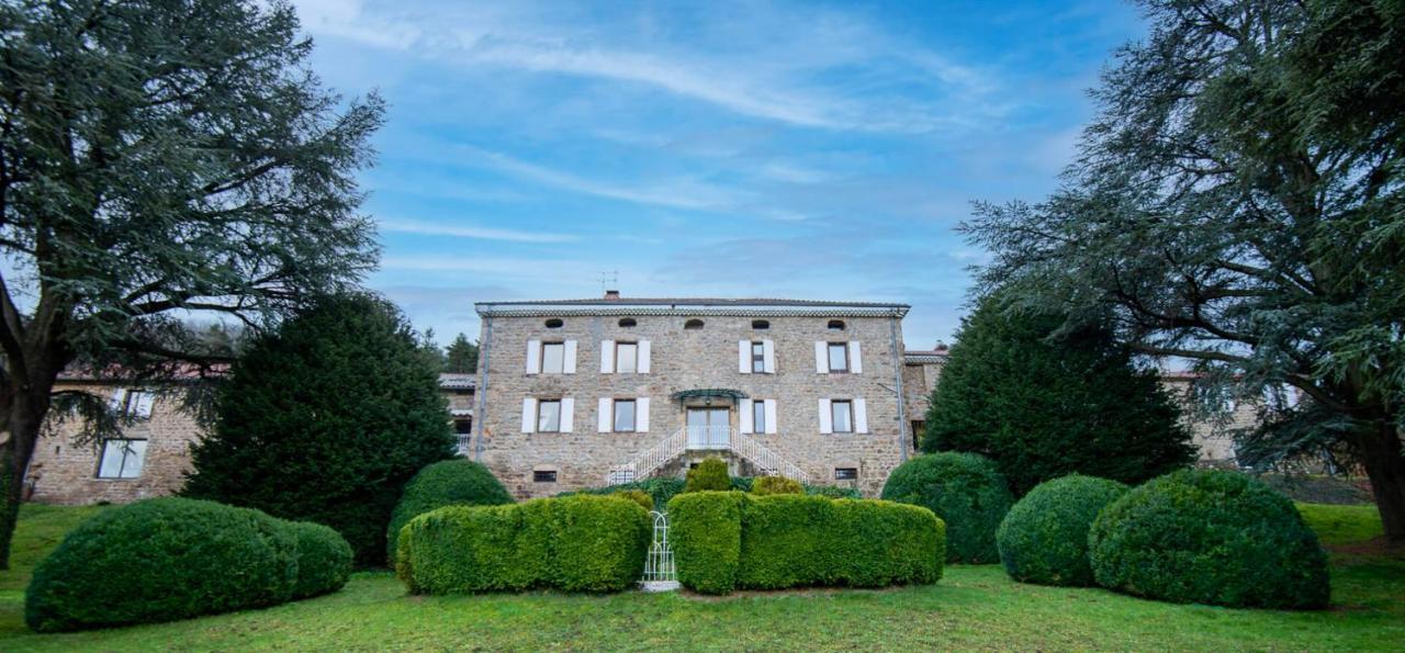 Manoir Majestueux A Satillieu Avec Piscine Privee 외부 사진